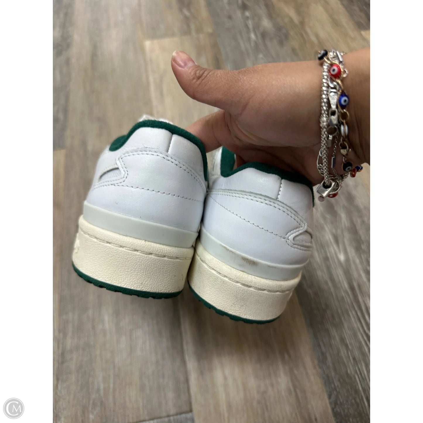 Shoes Athletic By Adidas In Green & White, Size: 7.5