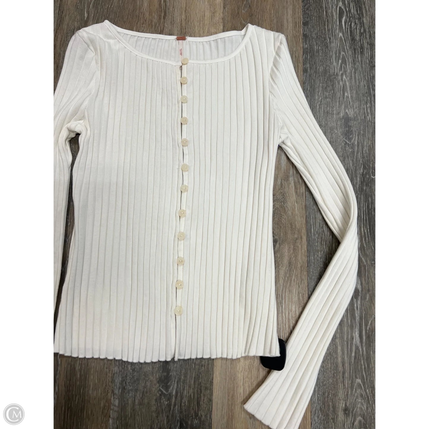 Top Long Sleeve By Free People In White, Size: L
