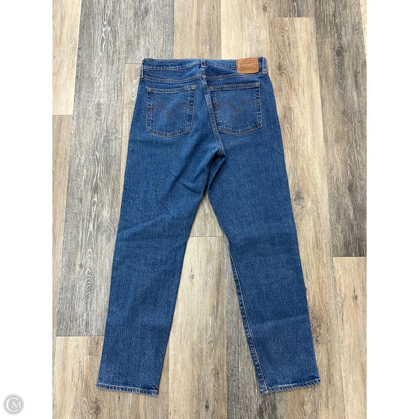 Jeans Straight By Levis In Blue Denim, Size: 6