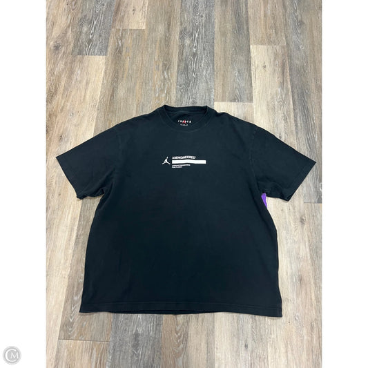 Top Short Sleeve Luxury Designer By Jordan In Black, Size: Xl