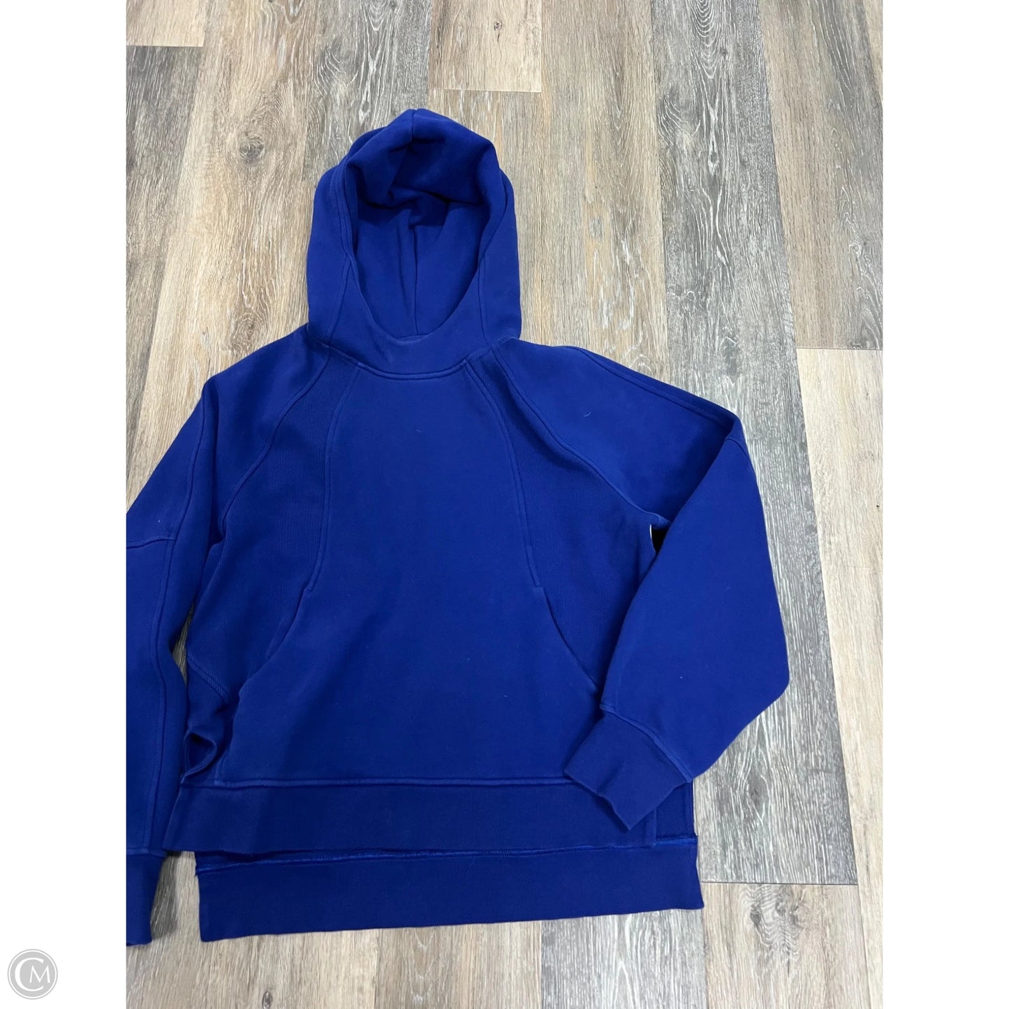 Athletic Sweatshirt Hoodie By Lululemon In Blue, Size: S