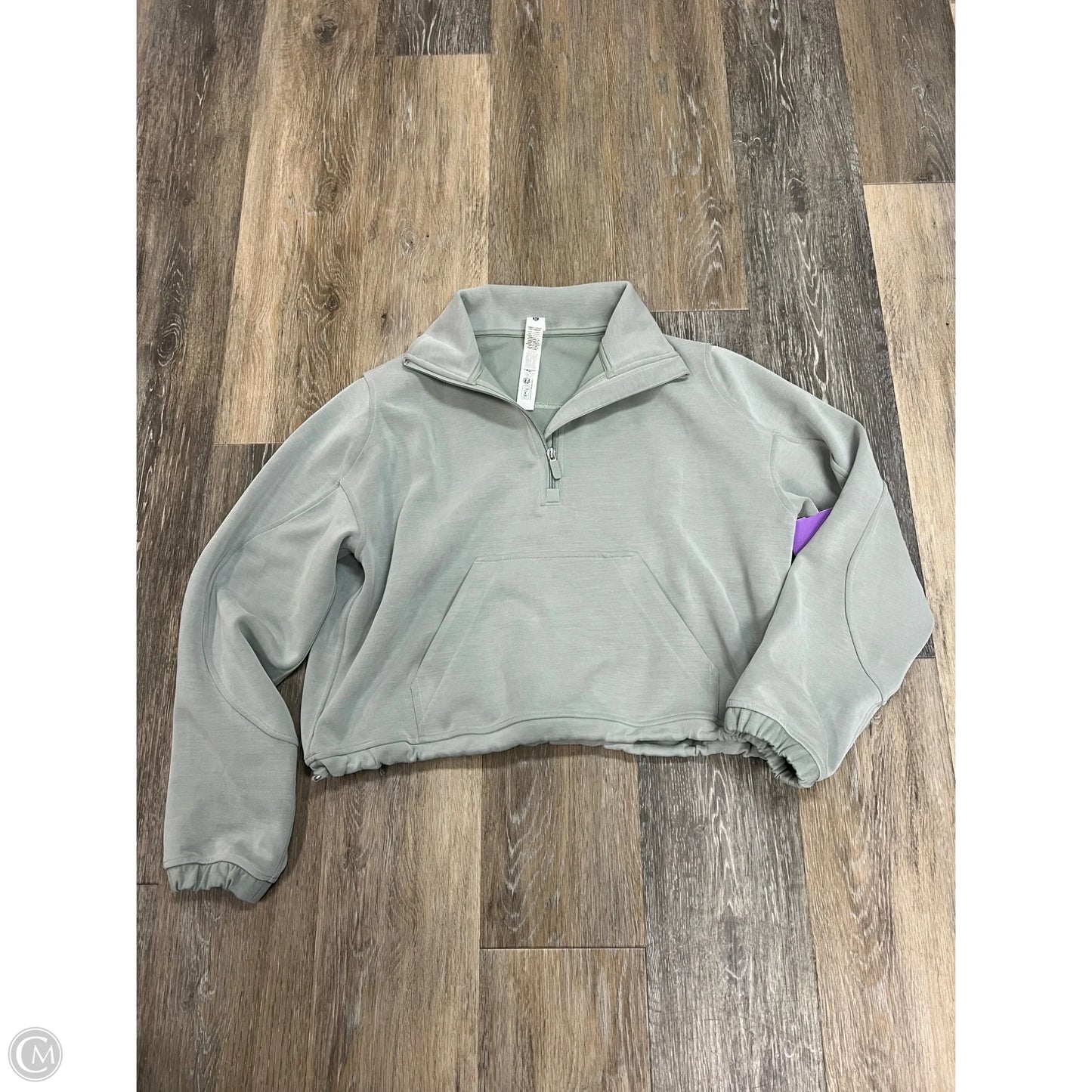 Athletic Sweatshirt Collar By Lululemon In Green, Size: 6