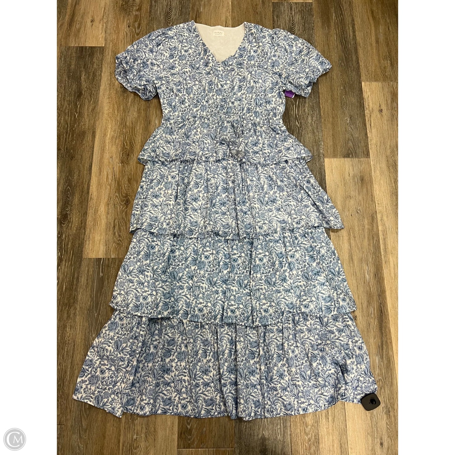 Dress Casual Maxi By Shop the Mint In Blue & White, Size: Xl