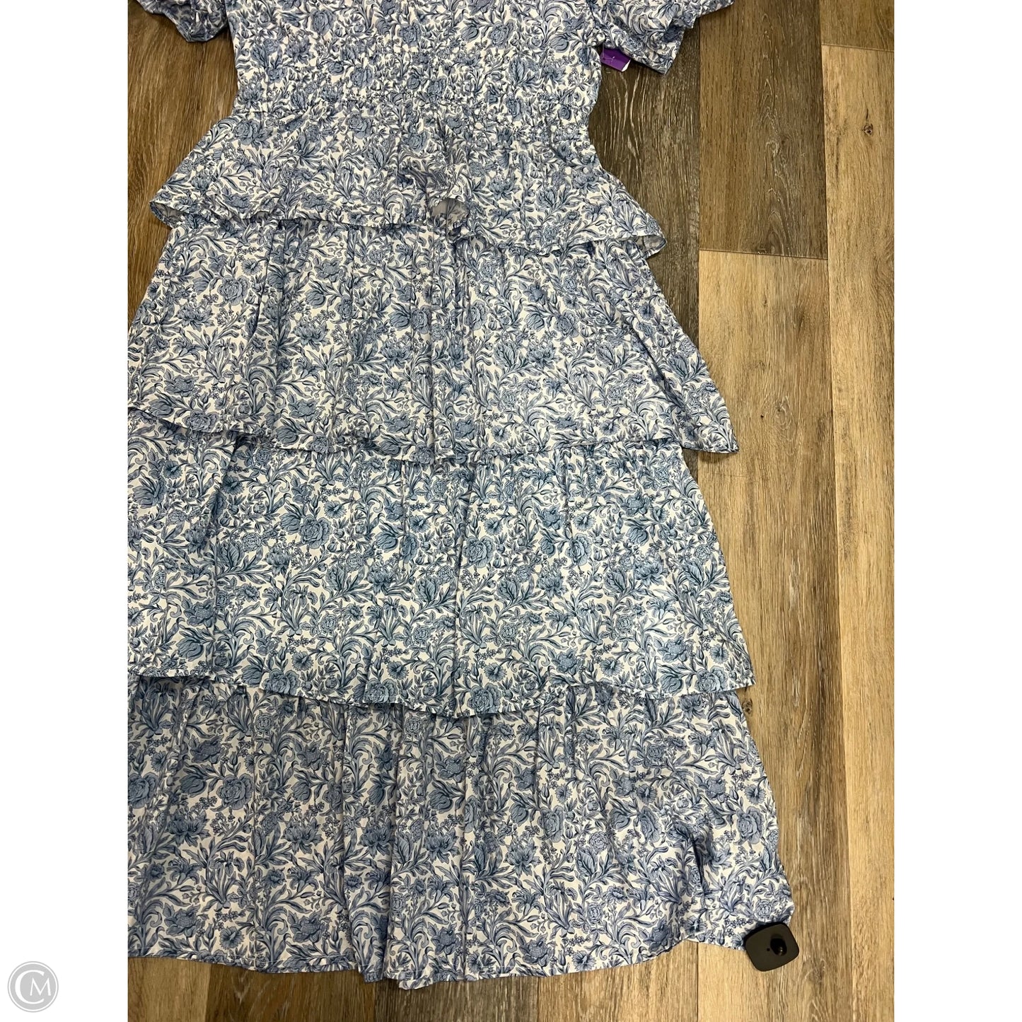 Dress Casual Maxi By Shop the Mint In Blue & White, Size: Xl
