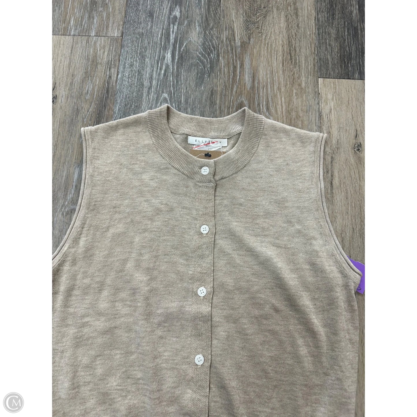 Tank Top By Elle Grey  In Tan, Size: S