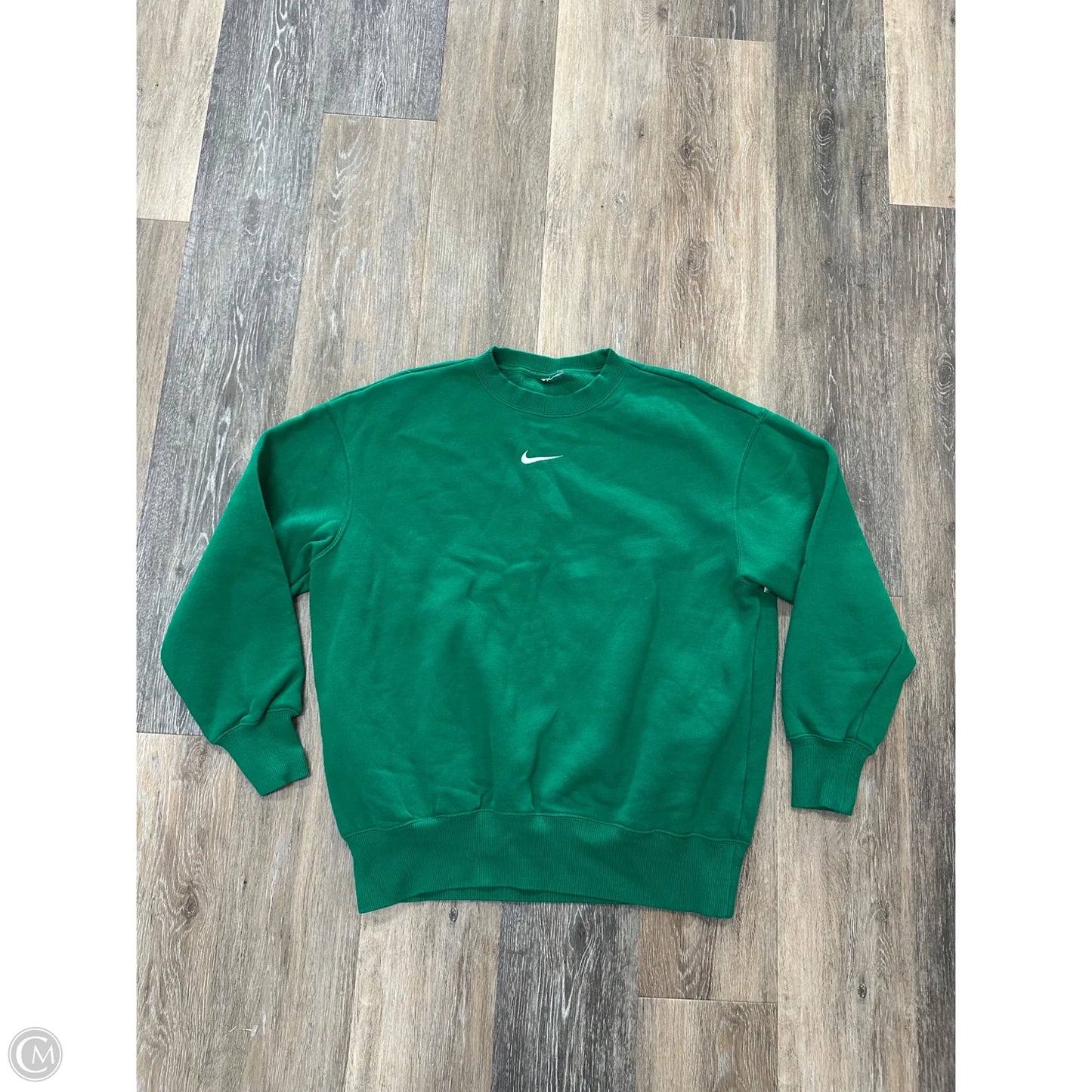 Athletic Sweatshirt Crewneck By Nike In Green, Size: Xs