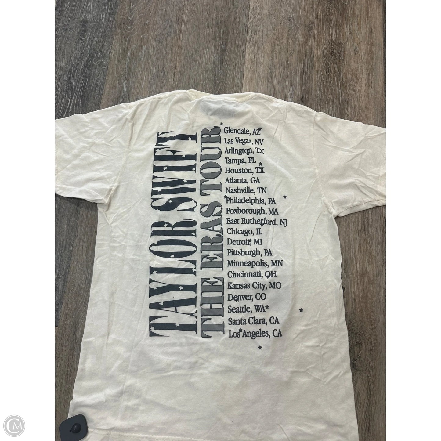 Top Short Sleeve By Taylor Swift In White, Size: M