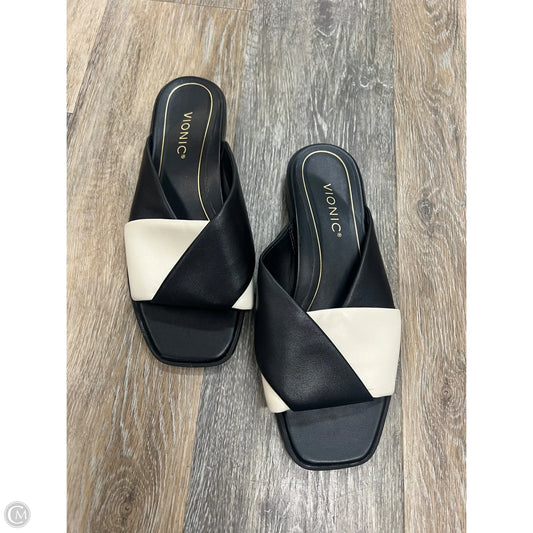 Sandals Flats By Vionic In Black, Size: 8