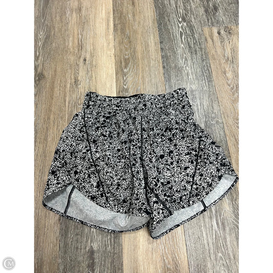 Athletic Shorts By Lululemon In Black & White, Size: 6