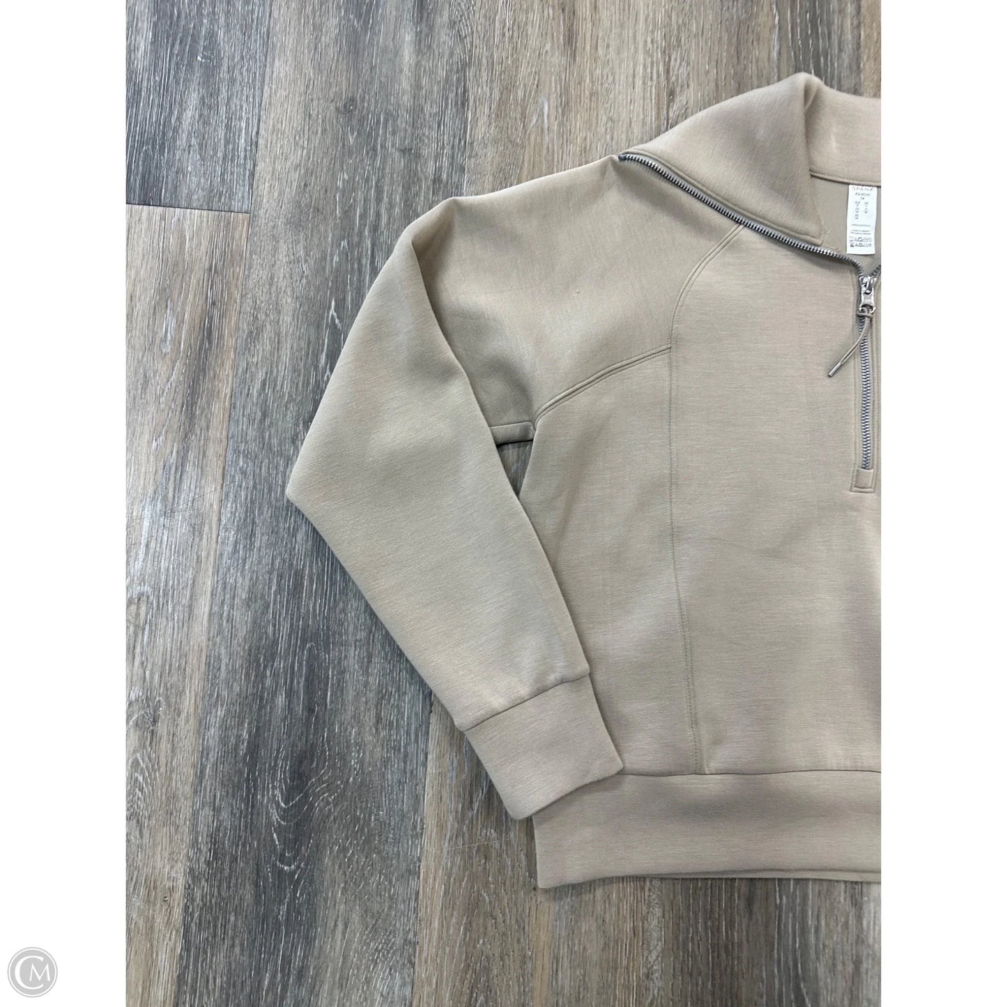 Athletic Sweatshirt Collar By Spanx In Brown, Size: Xs