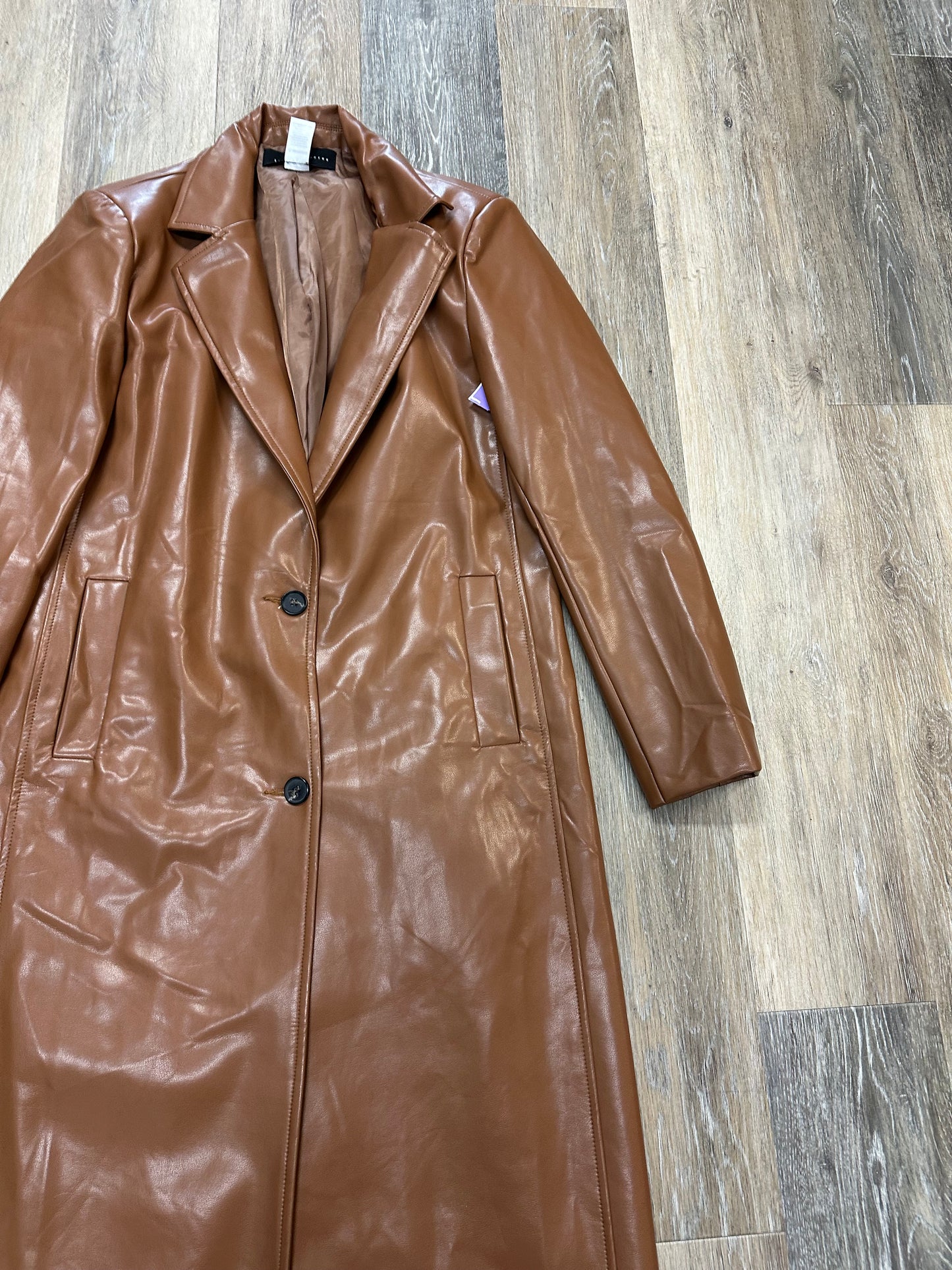Coat Trench Coat By Know One Cares In Brown, Size: S