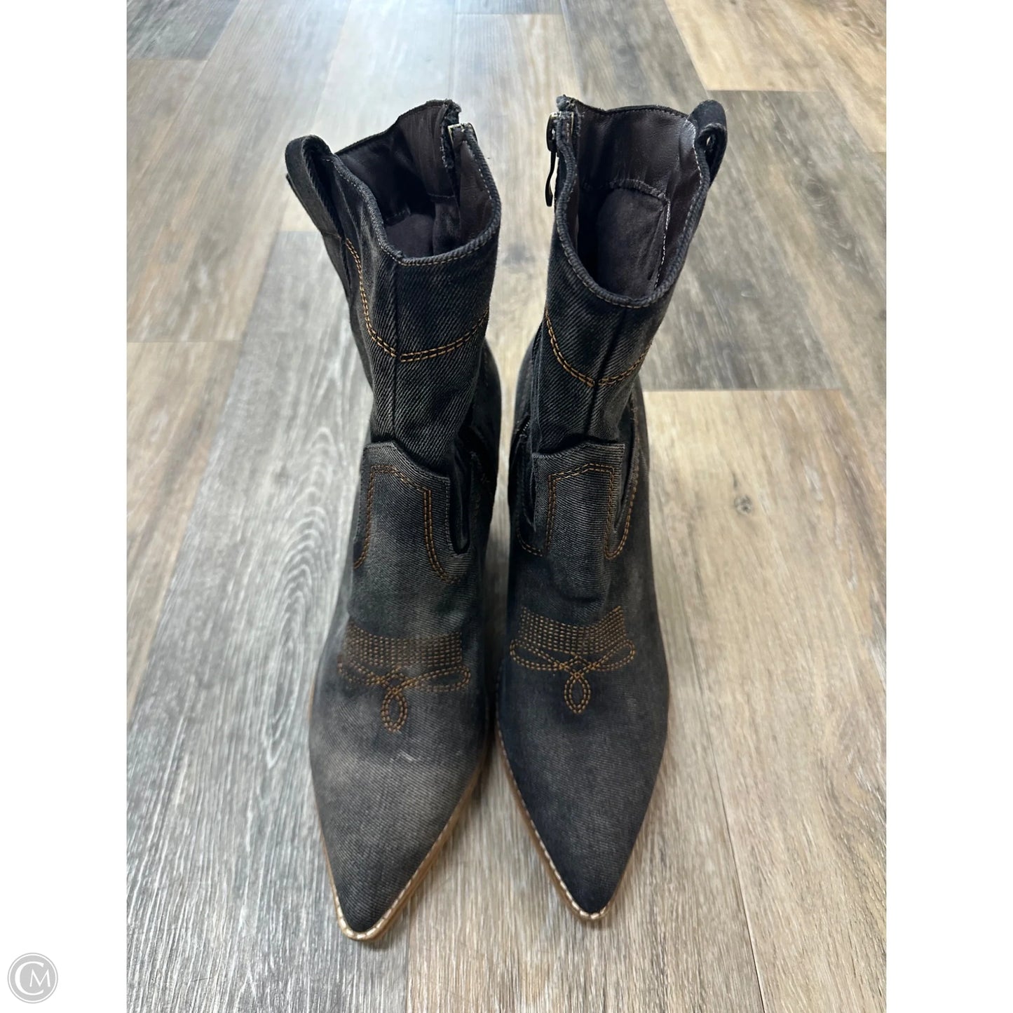 Boots Ankle Heels By Hey Girl In Black, Size: 10