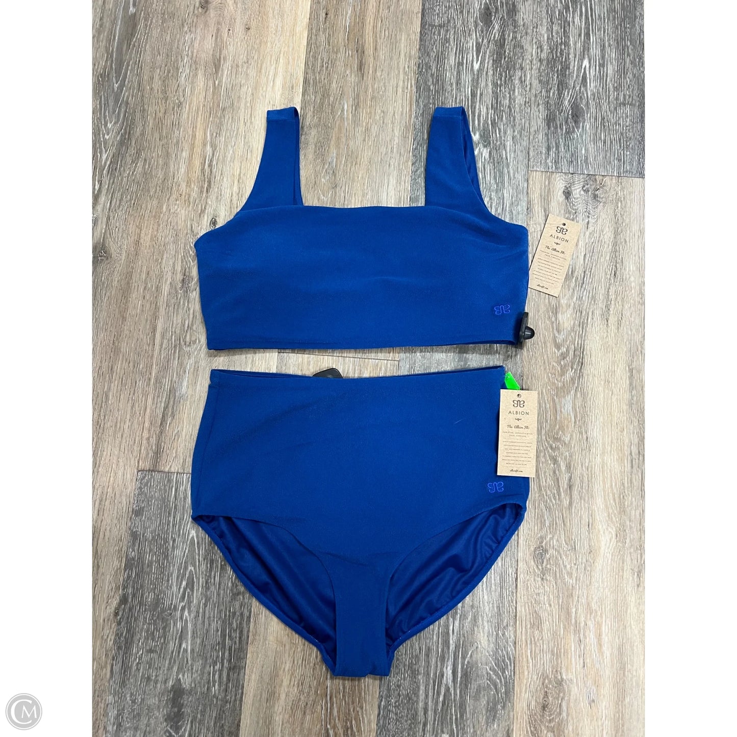 Swimsuit 2pc By Albion In Blue, Size: L