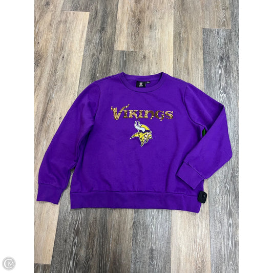 Athletic Sweatshirt Crewneck By Nfl In Purple, Size: Xl