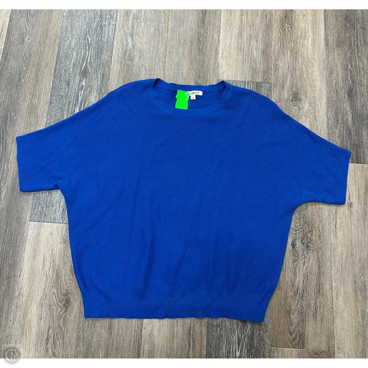 Top Short Sleeve By Wishlist In Blue, Size: S