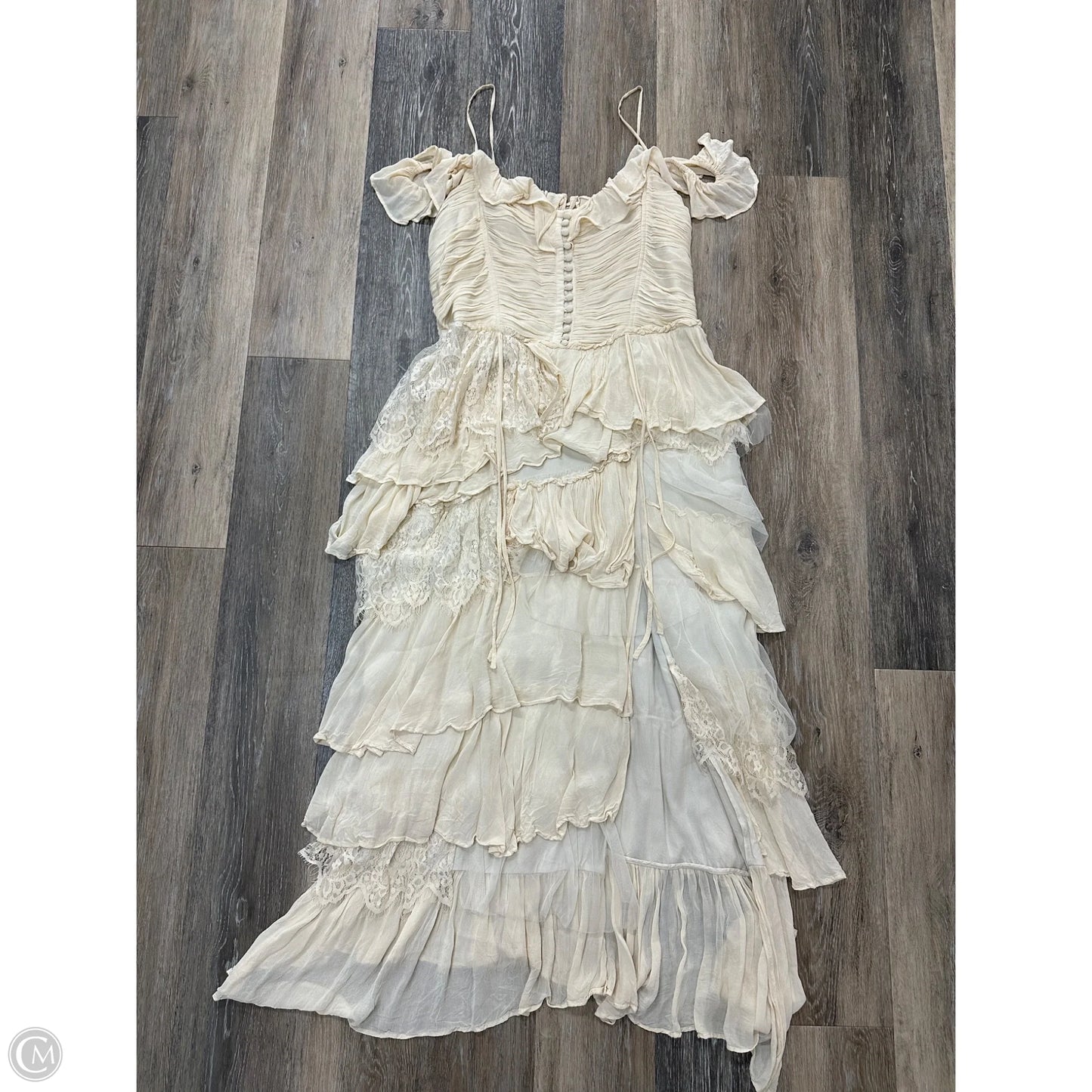 Dress Casual Maxi By Anthropologie In White, Size: Xl