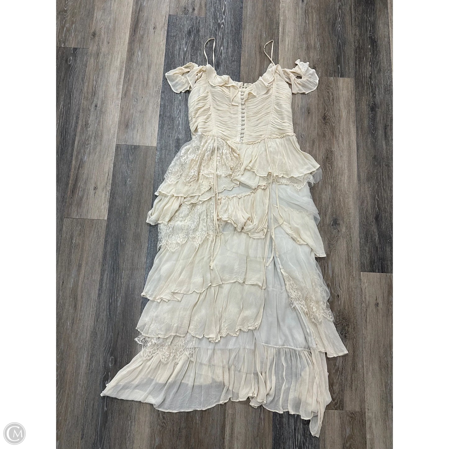 Dress Casual Maxi By Anthropologie In White, Size: Xl