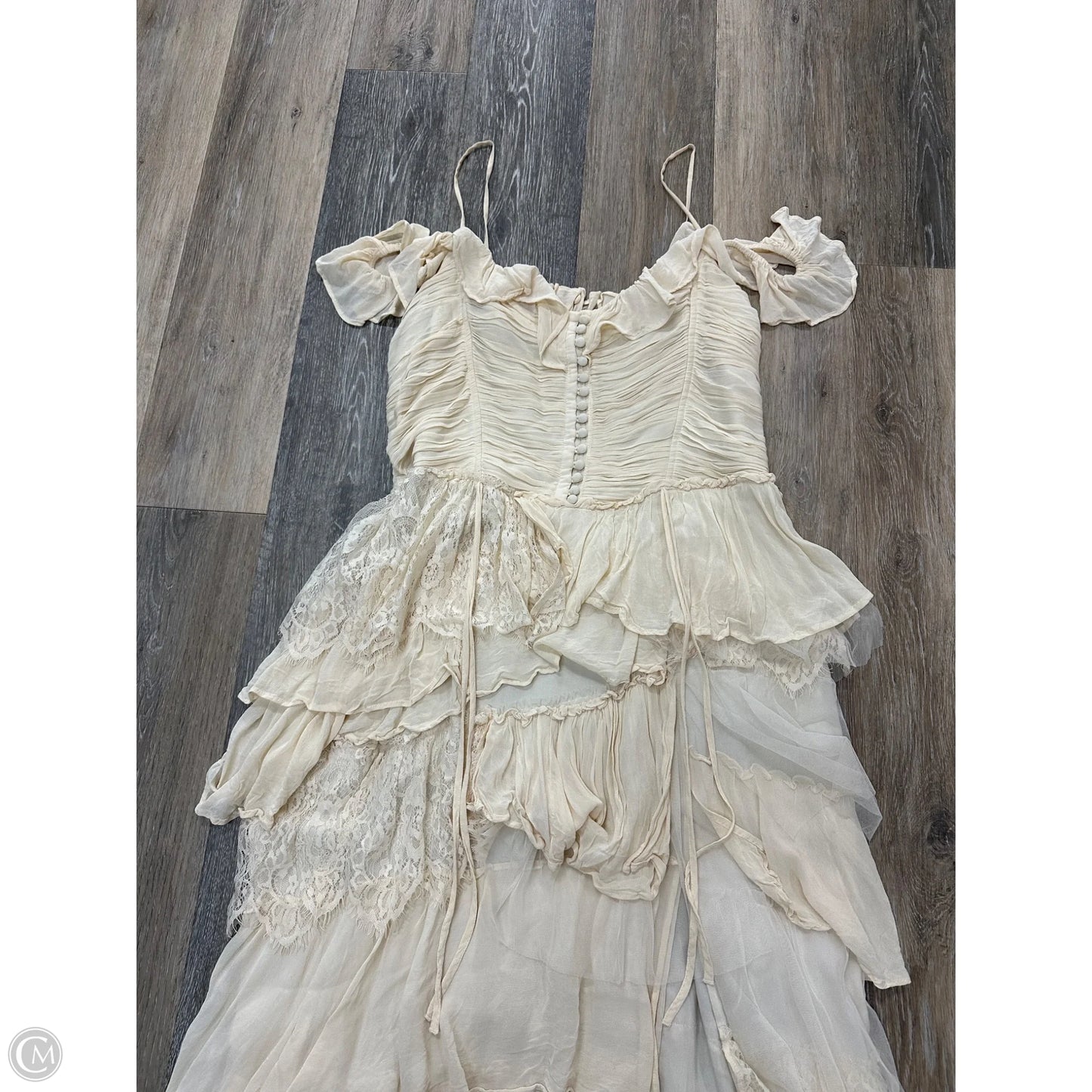 Dress Casual Maxi By Anthropologie In White, Size: Xl