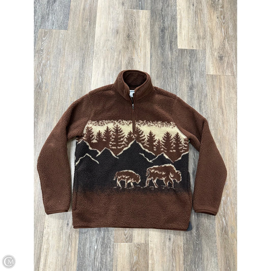 Jacket Fleece By Old Navy In Brown, Size: S