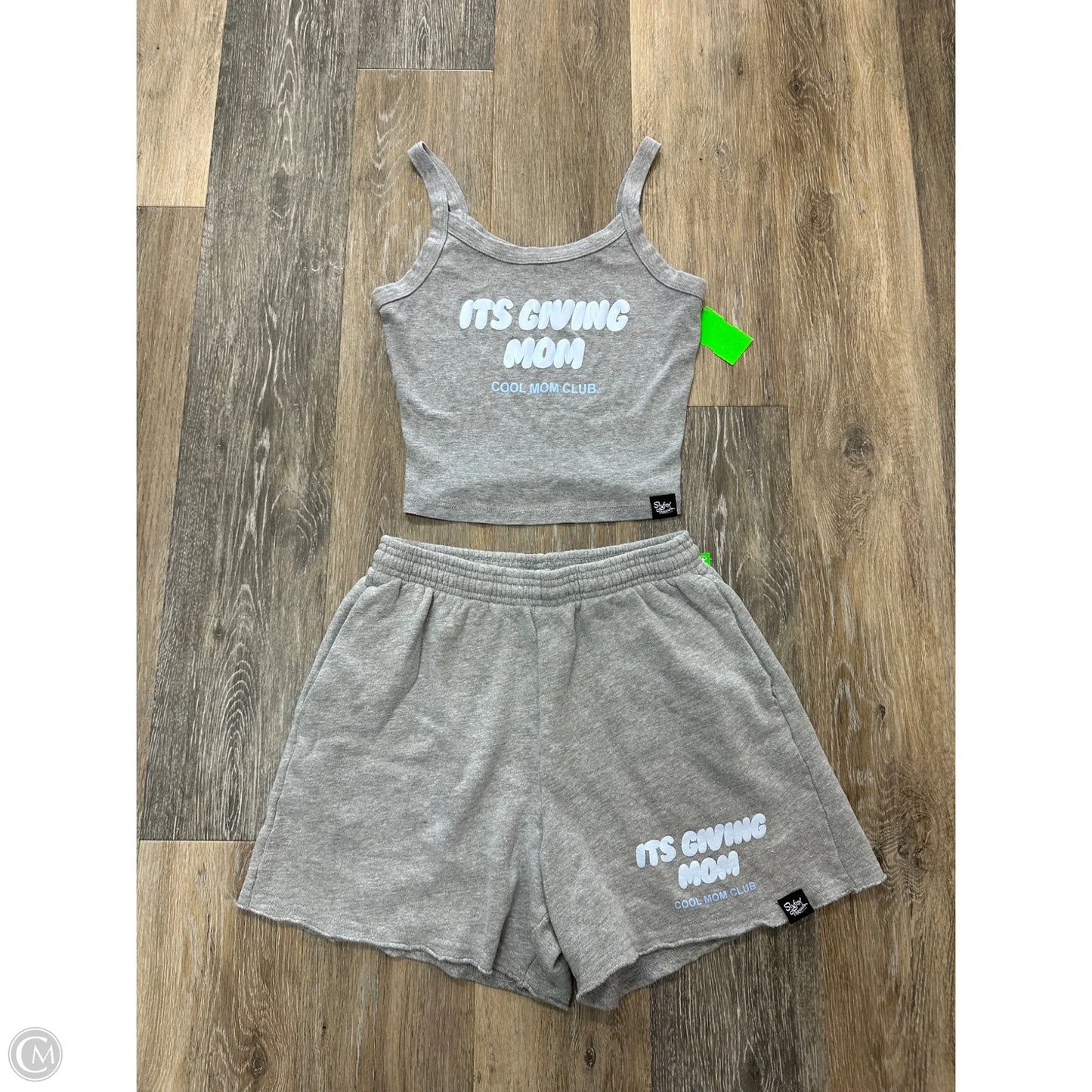 Shorts Set By Slyfox Threads In Grey, Size: S