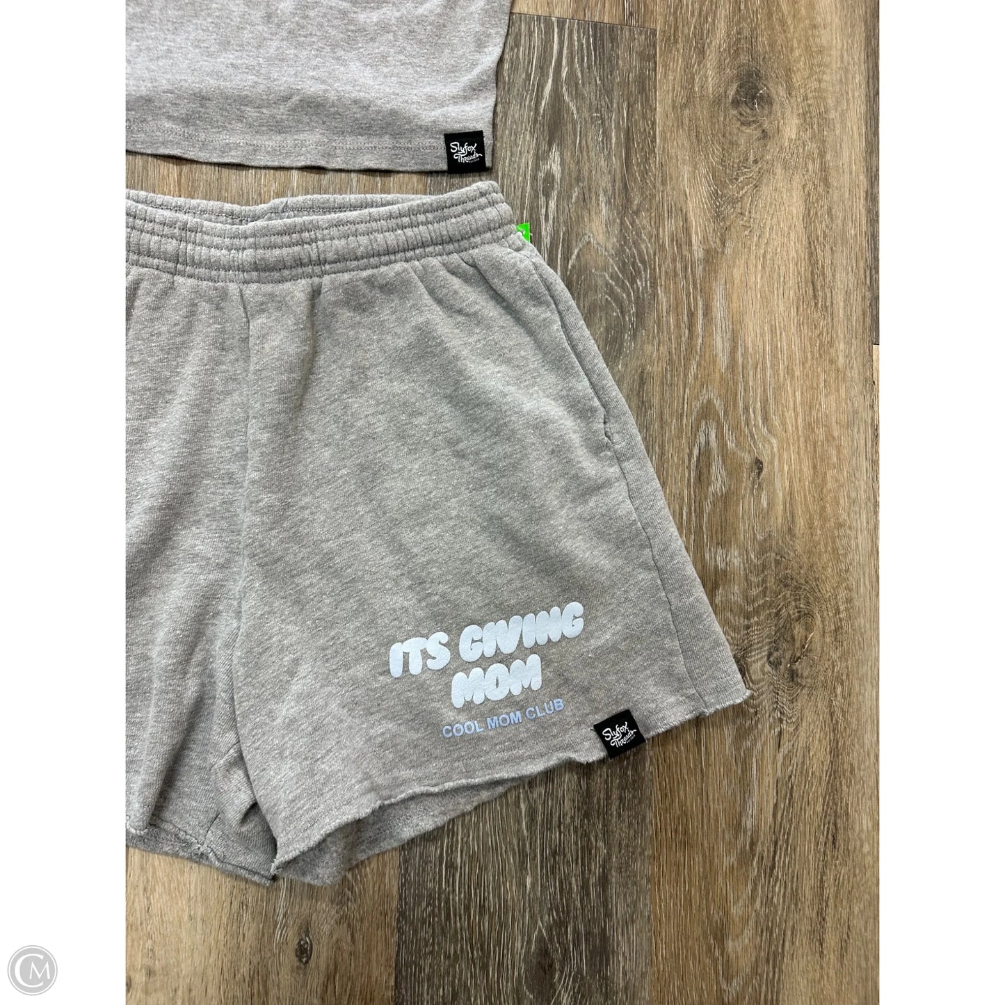 Shorts Set By Slyfox Threads In Grey, Size: S