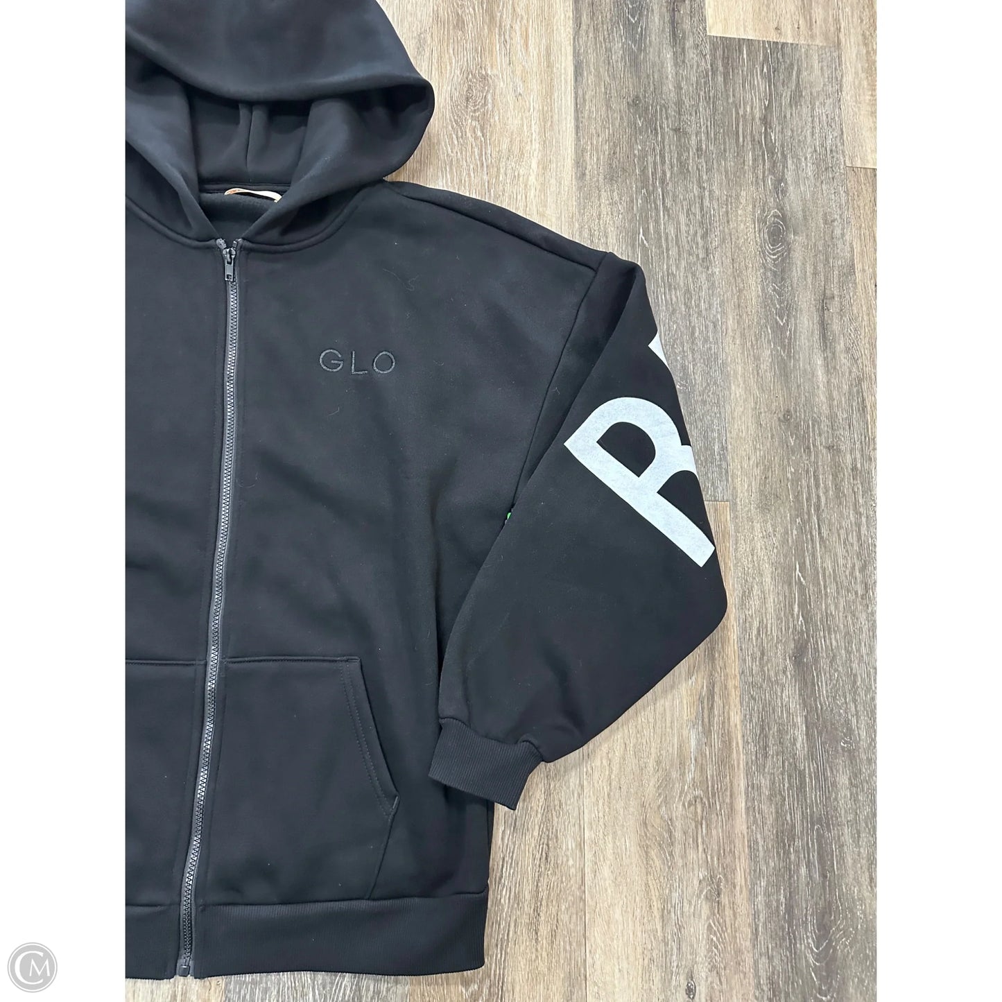 Sweatshirt Hoodie By Glo In Black, Size: S