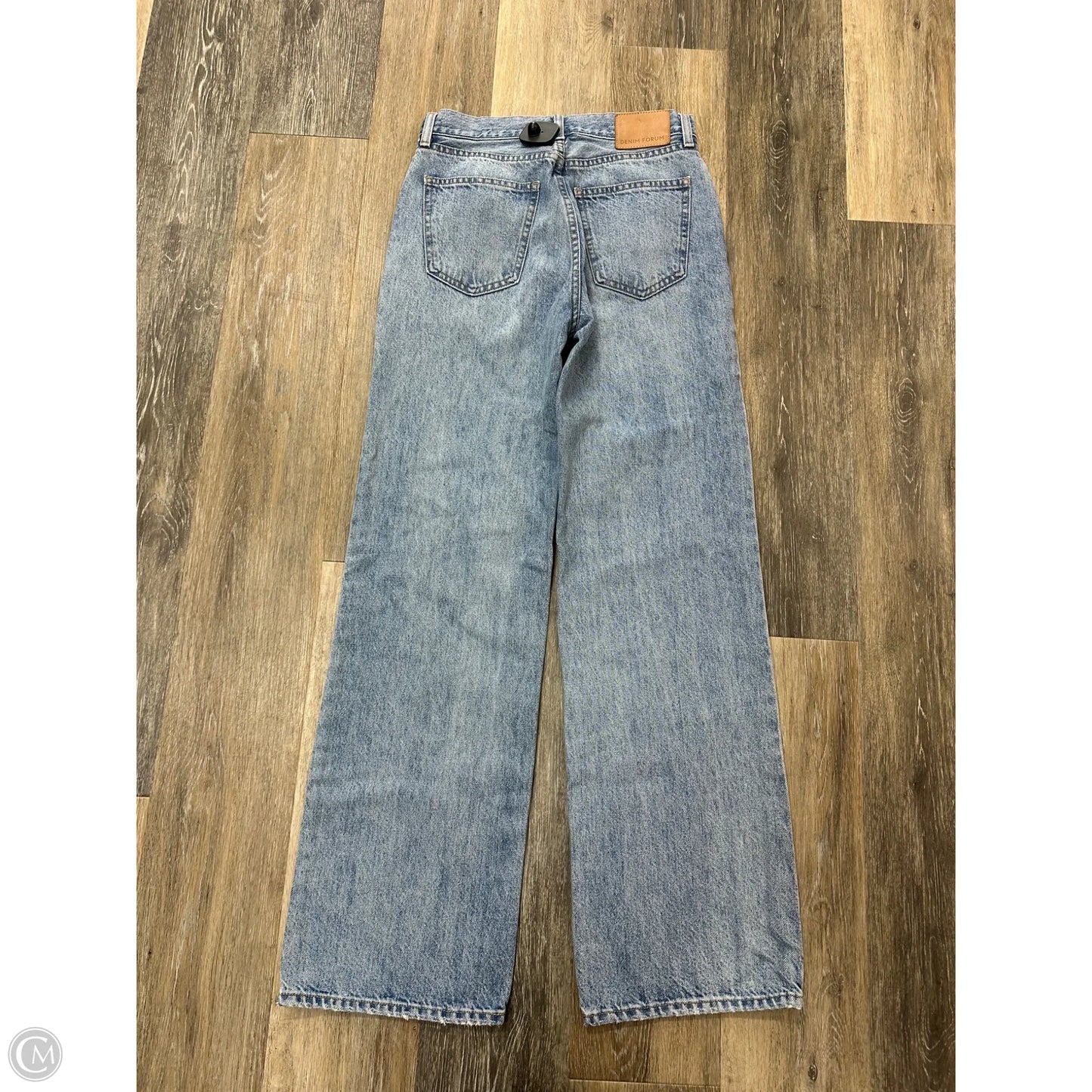 Jeans Straight By Denim Forum In Blue Denim, Size: 0