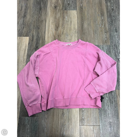 Top Long Sleeve By Z Supply In Pink, Size: L