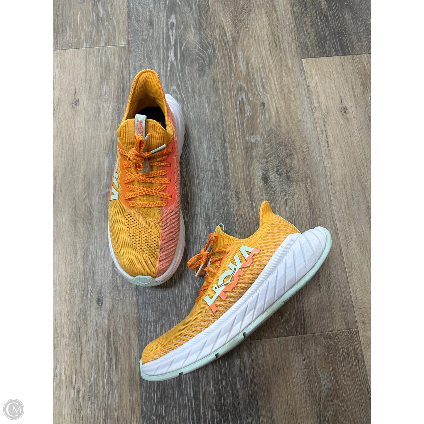 Shoes Athletic By Hoka In Yellow, Size: 8.5
