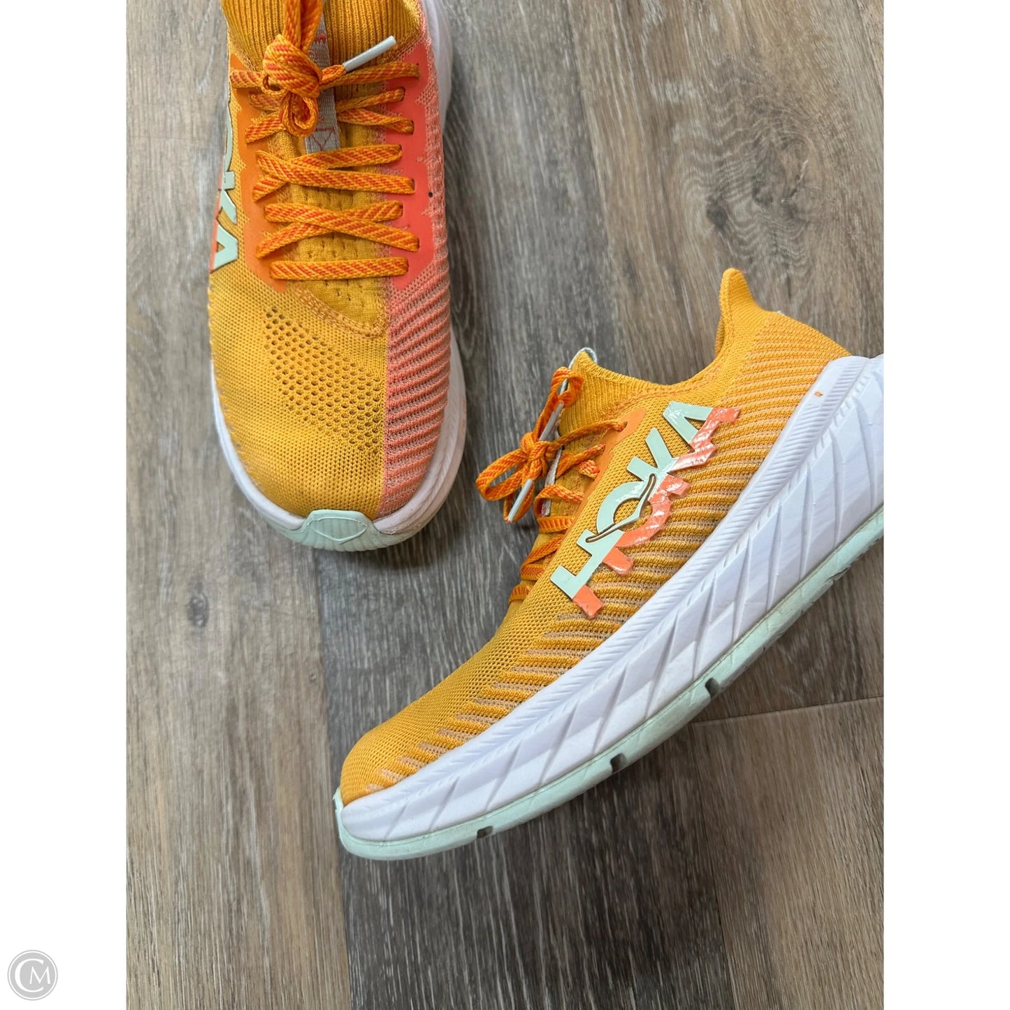 Shoes Athletic By Hoka In Yellow, Size: 8.5