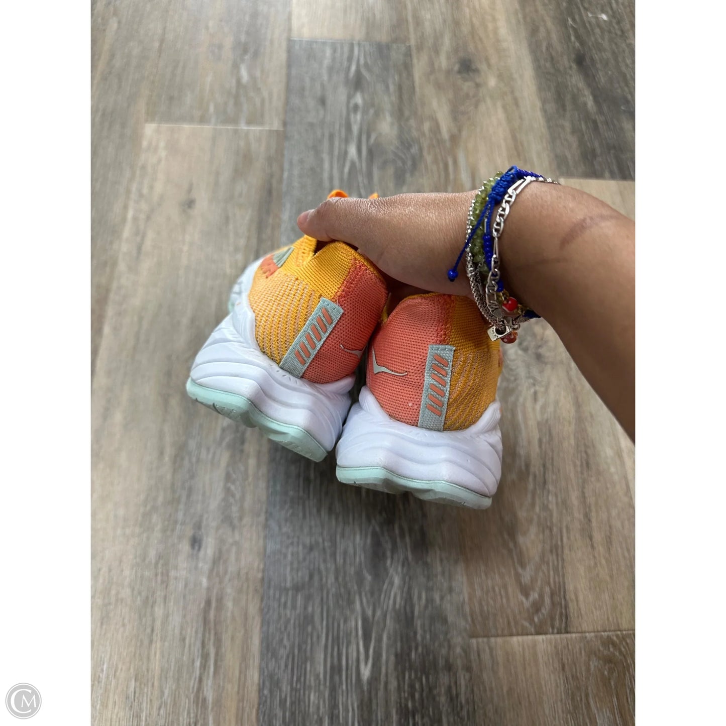 Shoes Athletic By Hoka In Yellow, Size: 8.5