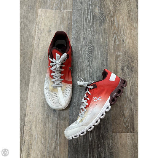 Shoes Athletic By On Cloud In Orange & White, Size: 8