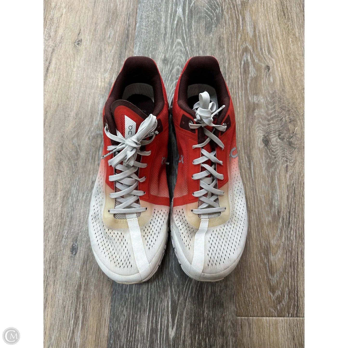 Shoes Athletic By On Cloud In Orange & White, Size: 8