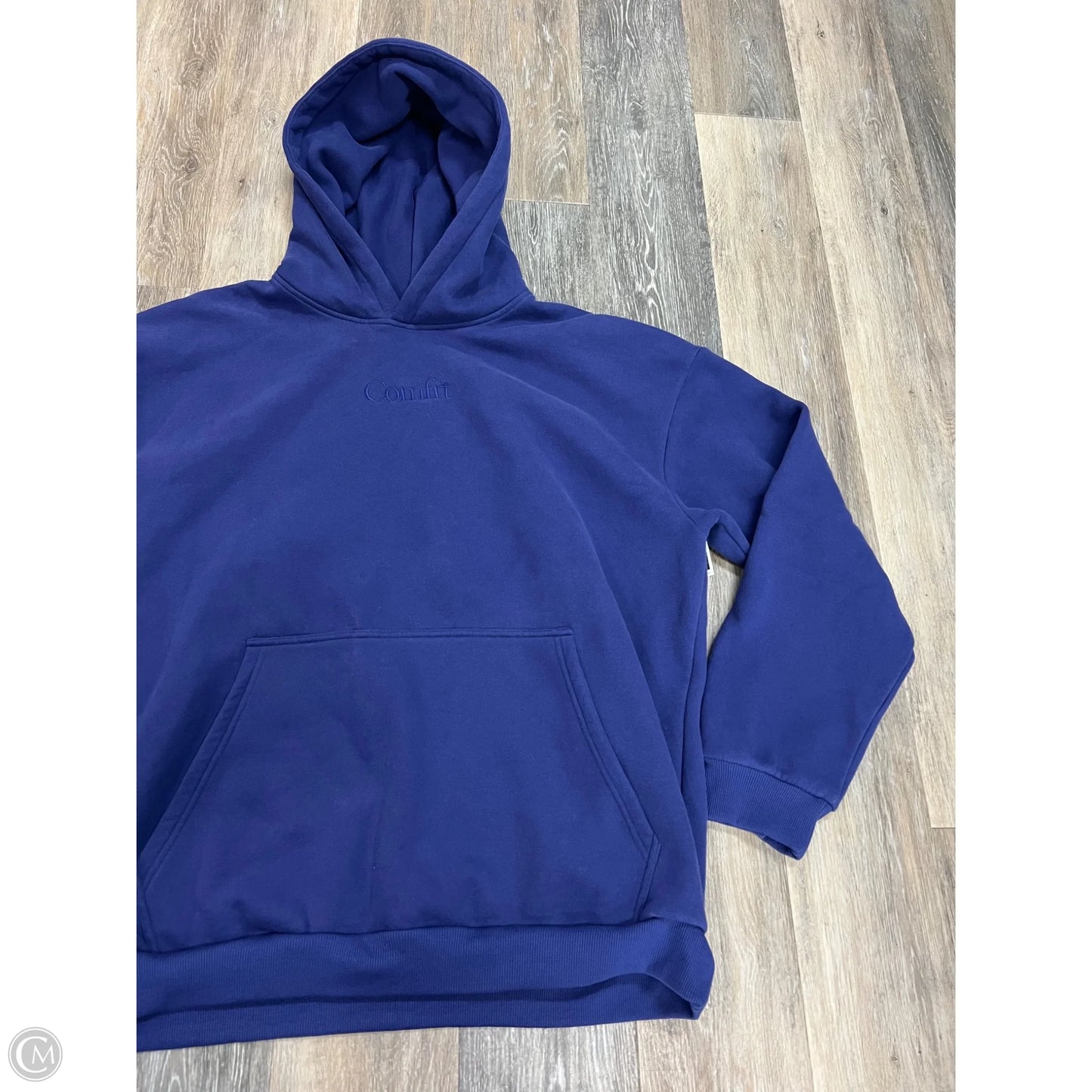 Athletic Sweatshirt Hoodie By Comfrt In Purple, Size: 2x