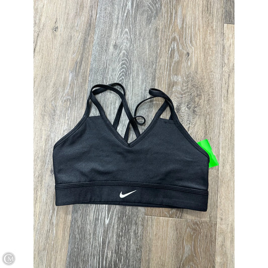 Athletic Bra By Nike In Black, Size: S