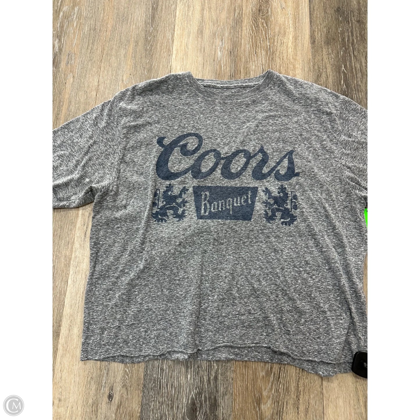 Top Short Sleeve By Coors In Grey, Size: L