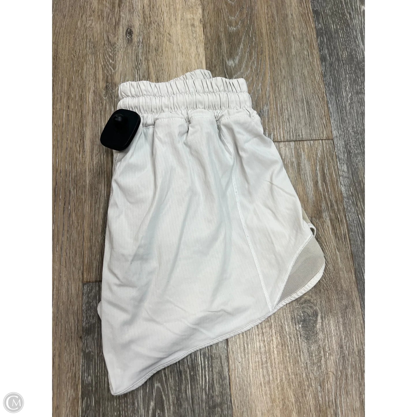 Athletic Shorts By Lululemon In White, Size: 4