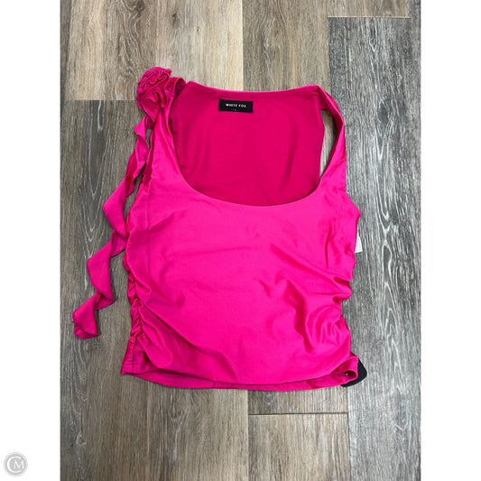 Tank Top By White Fox In Pink, Size: L