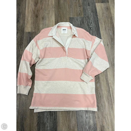 Sweatshirt Crewneck Tunic By Aerie In Striped Pattern, Size: S