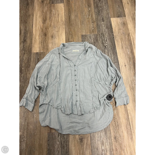 Blouse Long Sleeve By We The Free In Blue, Size: S