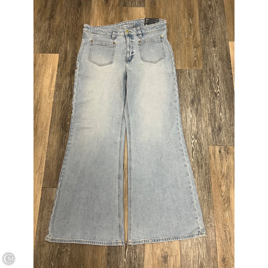 Jeans Flared By American Eagle In Blue Denim, Size: 14
