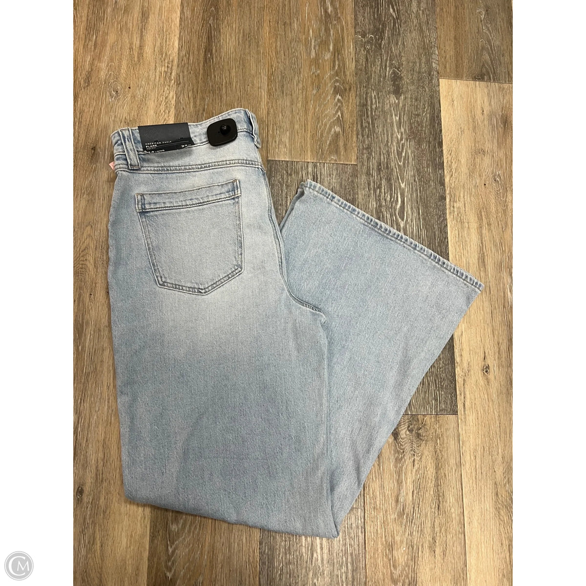 Jeans Flared By American Eagle In Blue Denim, Size: 14