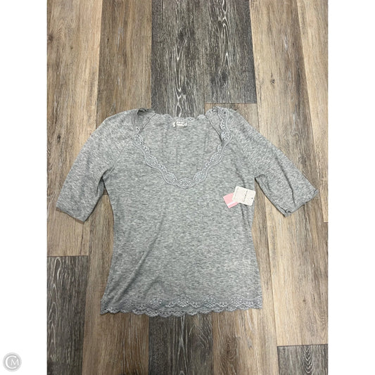 Top Short Sleeve By Free People In Grey, Size: M