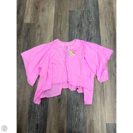 Top Short Sleeve By Free People In Pink, Size: S