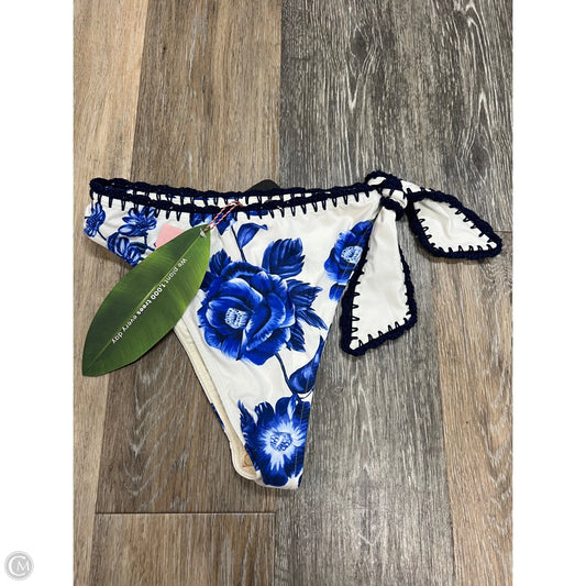 Swimsuit Designer By Farm Rio In Blue & White, Size: S