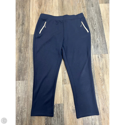 Athletic Pants By Tribal In Blue, Size: Xl
