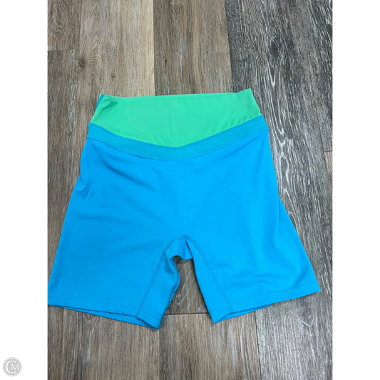 Athletic Shorts By Vitality In Blue & Green, Size: M