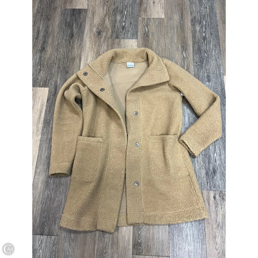 Coat Faux Fur & Sherpa By Columbia In Tan, Size: S