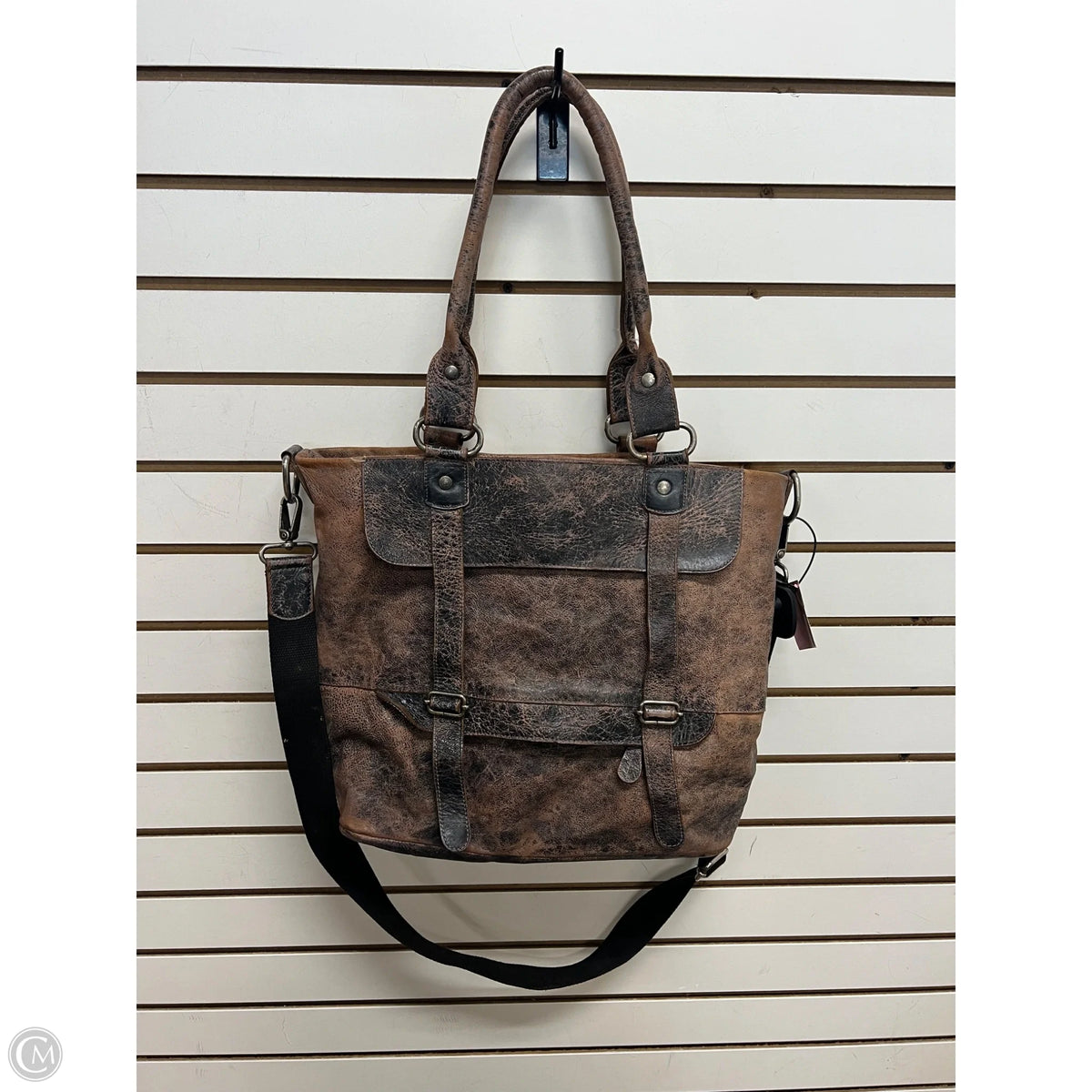 Handbag Leather By Bed Stu, Size: Medium
