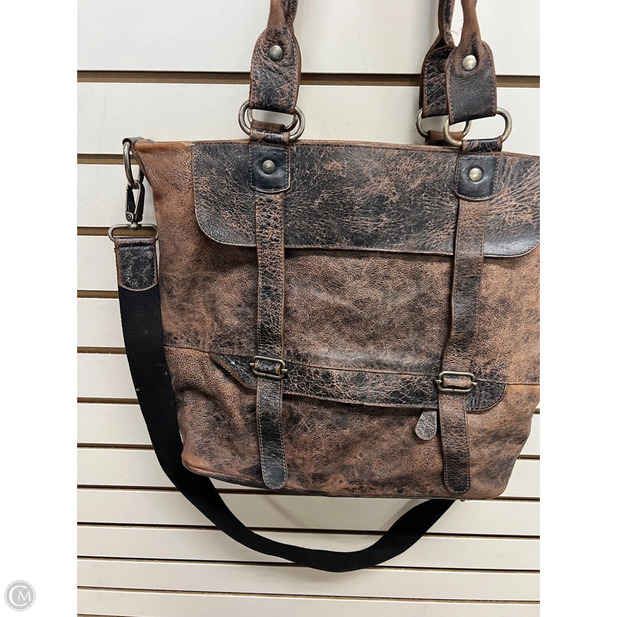 Handbag Leather By Bed Stu, Size: Medium